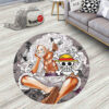 One Piece Manga Monkey D Luffy Gear 5 Round Rug