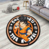 Dragon Ball Goku Round Rug Custom Circle Carpet