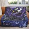 Painted Umbreon Custom 1-Side Printed Thicken Soft