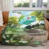 Painted Bulbasaur Custom 1-Side Printed Thicken Soft