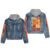 Charmander Pokemon Streetwear Denim Hooded Jacket