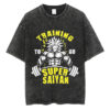 Training To go Super Saiyan Anime T-shirt