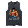 Strong - Like My Coffee Gym Tank Top, Anime Tank Top