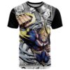 All Might T Shirt Manga Style