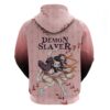 Anime Demon Slayer Nezuko Hoodie Asanoha Pattern