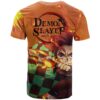 Anime Demon Slayers Kamado Tanjiro T Shirt Hinokami Kagura