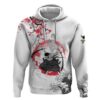 Anime One Piece Roronoa Zoro Hoodie Sumi-e Painting Style