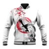 Anime One Piece Sanji Blackleg Anime Varsity Jacket Sumi-e Painting Style