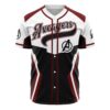 Hooktab 3D Printed Avengers Endgame Marvel Men's Short Sleeve Anime Baseball Jersey