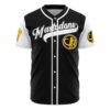 Hooktab 3D Printed Black Mastadons Zack Taylor Power Rangers Men's Short Sleeve Anime Baseball Jersey