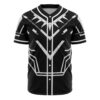 Hooktab 3D Printed Black Panther Cosplay Marvel Men's Short Sleeve Anime Baseball Jersey