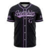 Hooktab 3D Printed Elemental Magic Genshin Impact Men's Short Sleeve Anime Baseball Jersey