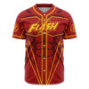 Hooktab 3D Printed Flash DC Comics Men's Short Sleeve Anime Baseball Jersey