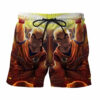 Dragon Ball Krillin Ki Blast Destruction Skill Swimming Anime Board Shorts Swim Trunks