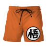 Dragon Ball Goku Encircled Kanji Orange Training Anime Board Shorts Swim Trunkss