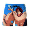 One Piece Fire Fist Ace Sketch Whitebeard Gang Anime Board Shorts Swim Trunkss