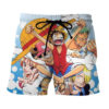 One Piece Complete Straw Hat Pirates Awesome Anime Board Shorts Swim Trunkss