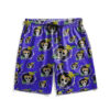 One Piece Brook Skull Pattern Anime Board Shorts Swim Trunks