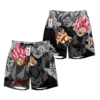 Goku Black Rose Anime Board Shorts Swim Trunks