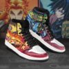 Giyuu and Rengoku J1 Sneakers Demon Slayer Anime Custom