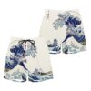 Rhydon Kanagawa Great Wave Anime Board Shorts Swim Trunks