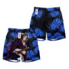 Kokushibo Anime Board Shorts Swim Trunks Blue Spider Lily