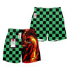 Tanjiro Sun Breathing Anime Board Shorts Swim Trunks