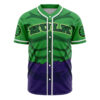 Hooktab 3D Printed Hulk Marvel Men's Short Sleeve Anime Baseball Jersey