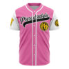 Hooktab 3D Printed Pink Pterodactyls Kimberly Hart Power Rangers Men's Short Sleeve Anime Baseball Jersey