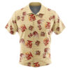 Rathlos Monster Hunter Pattern Men's Short Sleeve Button Up Hawaiian Shirt