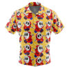 Shy Guy Super Mario Bros Men's Short Sleeve Button Up Hawaiian Shirt