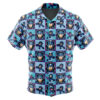 Video Game Mega Man Men's Short Sleeve Button Up Hawaiian Shirt