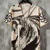 One Piece Men's Dancing Woman Printed Short Sleeve Anime T-Shirt