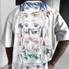 Demon Slayer Men's Oversized Anime T-shirt