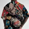 Dragon Ball Z Men's Colorful Anime Back Anime T-shirt