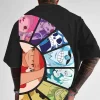 One Piece Men's Face Back Printed Short Sleeve Crew Neck T-shirt