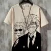 One Piece Men's Anime Print Crew Neck Short Sleeve T-Shirt