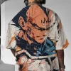 Dragon Ball Z Men's Japanese Anime Print Crew Neck Short Sleeve T-Shirt