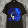 One Piece Men's Skull Anime Print Crew Neck Short Sleeve T-Shirt