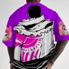 One Piece Men's Japanese Anime Print Crew Neck Short Sleeve T-Shirt