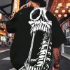 One Piece Men's Skull Back Printed Short Sleeve Crew Neck T-shirt