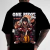 One Piece Trend Fashionable Anime Print T-shirt