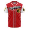 Hooktab 3D Printed Red Tyrannosauruses Jason Lee Scott Power Rangers Men's Short Sleeve Anime Baseball Jersey