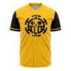 Hooktab 3D Printed Trafalgar Law One Piece Men's Short Sleeve Anime Baseball Jersey