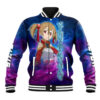 Silica Anime Varsity Jacket Sword Art Galaxy Style