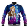 Asuna Anime Varsity Jacket Sword Art Galaxy Style