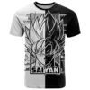 Goku Dragon Ball Black And White Abstract T Shirt Anime Style