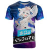 Shirakami Fubuki Holo Live T Shirt Galaxy Style