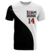 Hisashi Mitsui Number 14 - Slam Dunk T Shirt Anime Mix Black And White Style