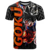 Goku Dragon Ball T Shirt Anime Mix Text Pattern Abstract Style